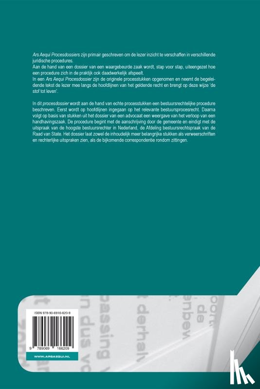 Benhadi, R., Gerritsen, L.J., Hoegee-Kjellevold, L.A., Lam, T.E.P.A. - Het procesdossier van de advocaat in bestuursrechtelijke zaken