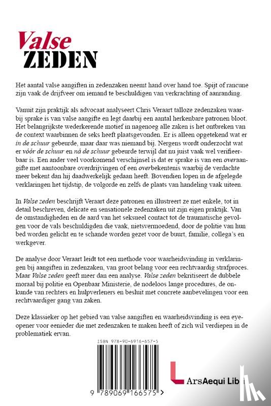 Veraart, Chris - Valse zeden