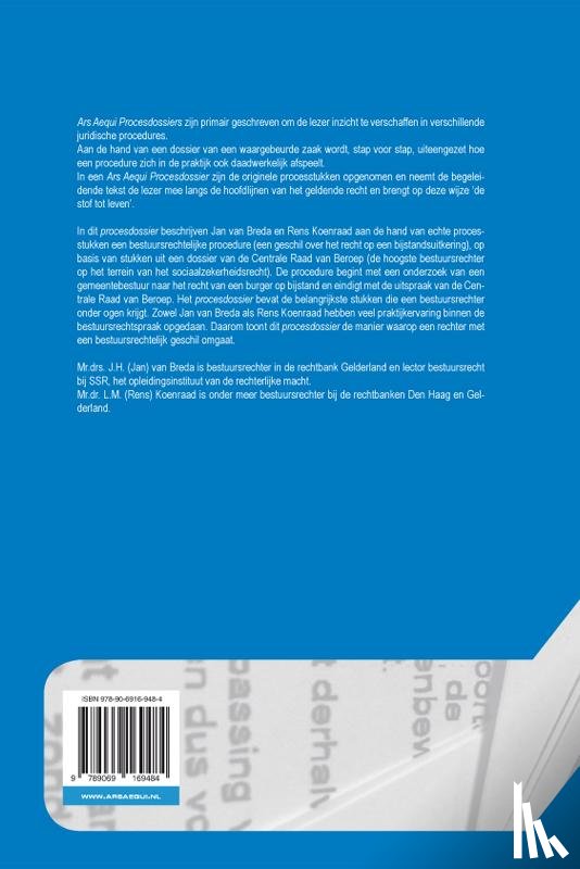 Breda, J.H. van, Koenraad, L.M. - Het procesdossier van de rechter in bestuursrechtelijke zaken