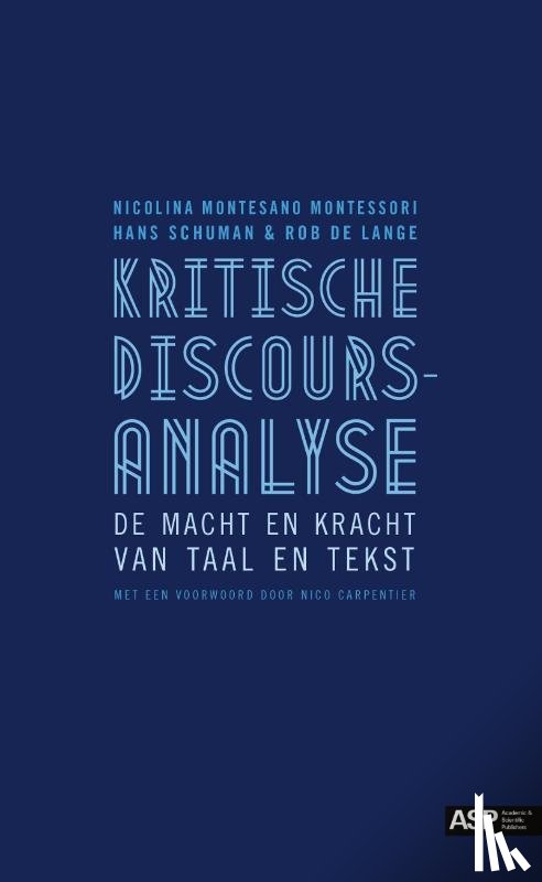 Schuman, Hans, Lange, Rob de, Nicolina Montessano Montessori - Kritische discoursanalyse