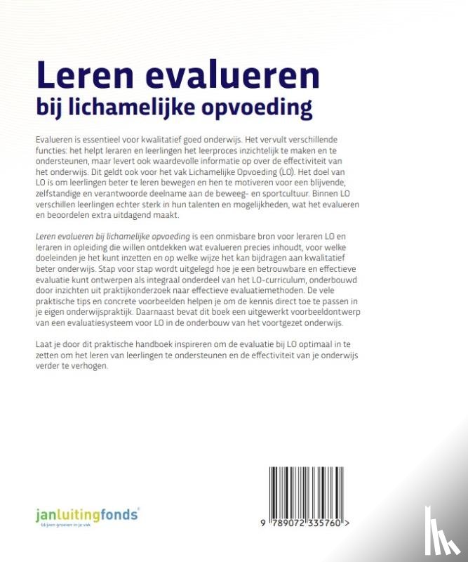 Borghouts, Lars, Slingerland, Menno, Weeldenburg, Gwen - Leren evalueren bij lichamelijke opvoeding