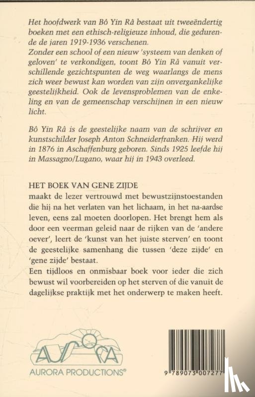 Bo Yin Ra - Het boek van gene zijde