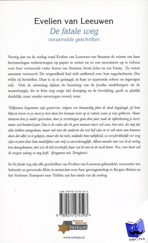 Leeuwen, Evelien van - De fatale weg