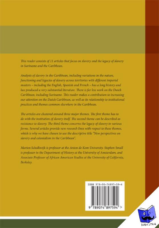  - New perspectives on slavery and colonialism in the Caribbean