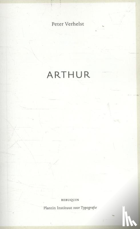 Verhelst, Peter - Arthur