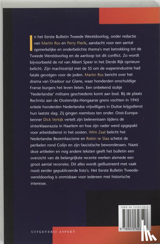  - Eerste bulletin van de Tweede Wereldoorlog