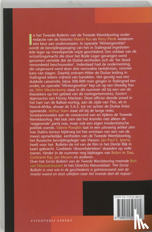  - Tweede bulletin van de Tweede Wereldoorlog