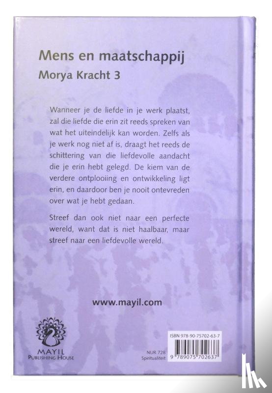 Crevits, Geert, Morya - Mens en maatschappij