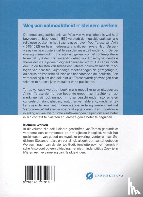 Avila, Teresa van - Weg van volmaaktheid en kleinere werken
