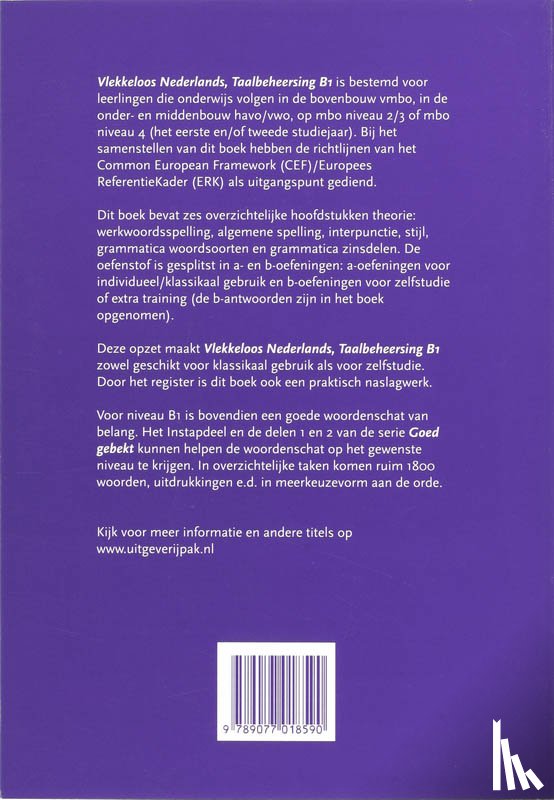 Pak, D. - Taalbeheersing CEF B1