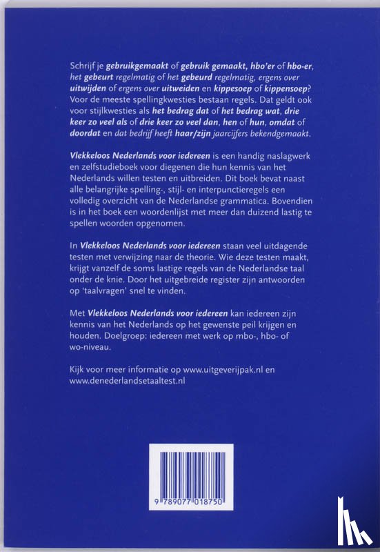 Pak, D. - Vlekkeloos Nederlands voor iedereen