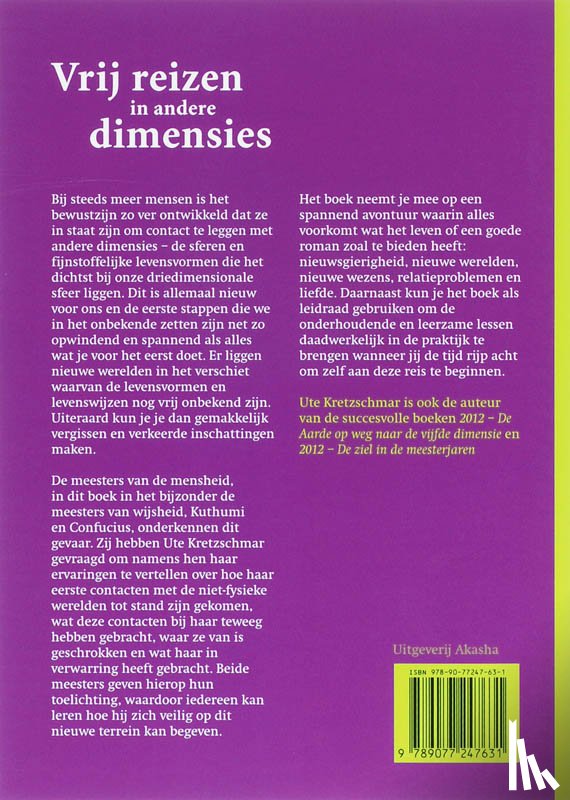 Kretzschmar, U. - Vrij reizen in andere dimensies