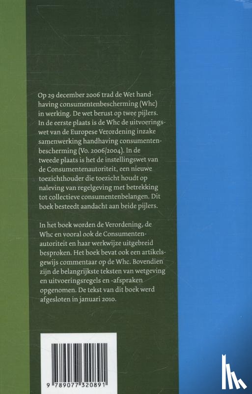 Boom, W.H. van - Handhaving consumentenbescherming