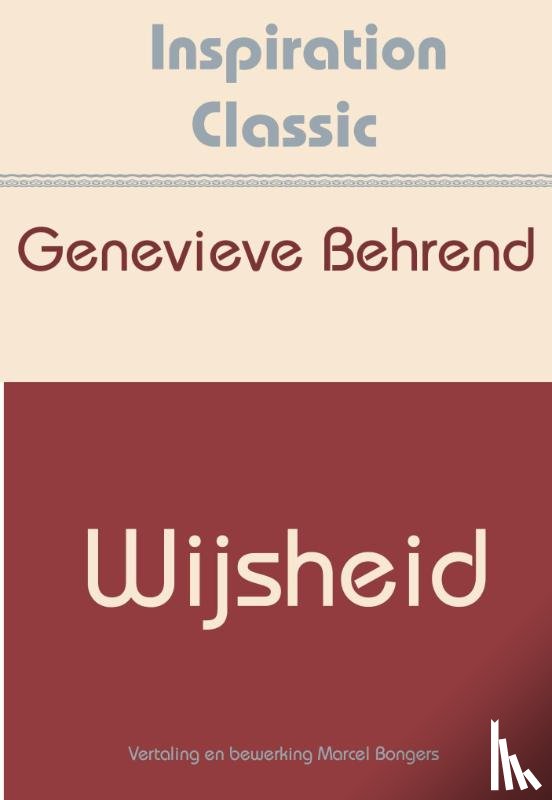 Behrend, Genevieve - Wijsheid