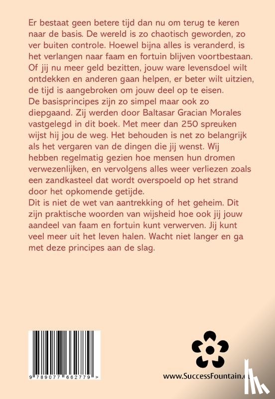 Gracian, Baltasar - De verloren geheimen van roem en fortuin