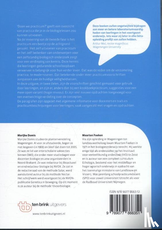 Domis, Marijke, Foeken, Maarten - THEMA'S UIT DE BIOLOGIE 1