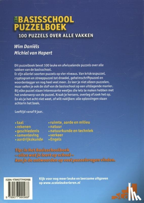 Daniëls, Wim, Hapert, Michiel van - Het basisschool puzzelboek