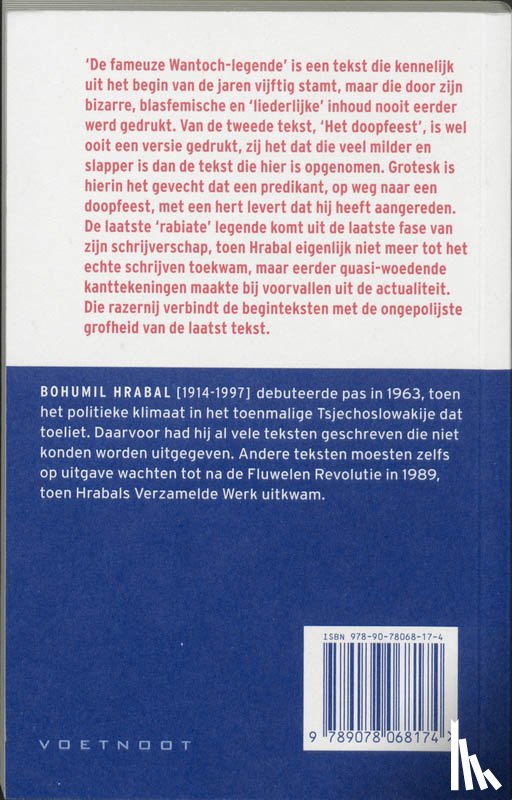 Hrabal, B. - Drie rabiate legendes