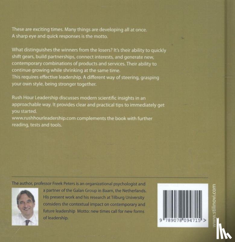 Peters, Freek - Rush hour leadership