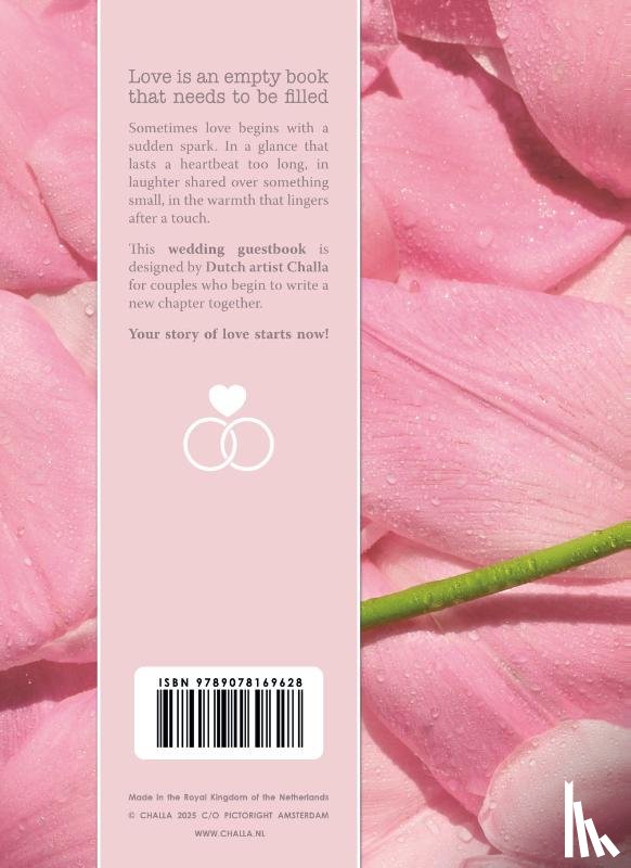  - Gastenboek bruiloft LOVE luxe hardcover voor 250 gasten