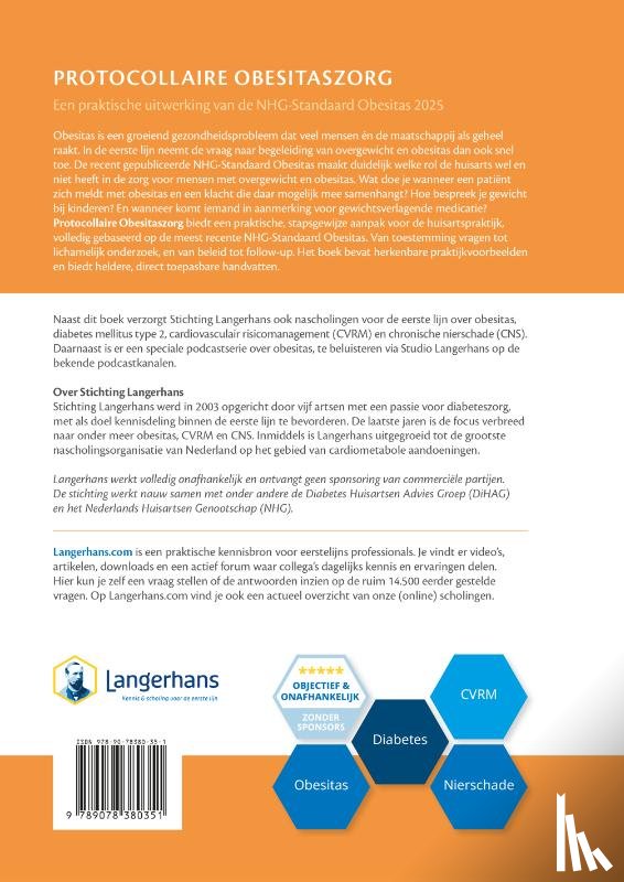Bakker, S.M., Huls, M.H.J., Dogger-van Nieuwenhoven, P., Van Rossum, E.F.C. - Protocollaire obesitaszorg