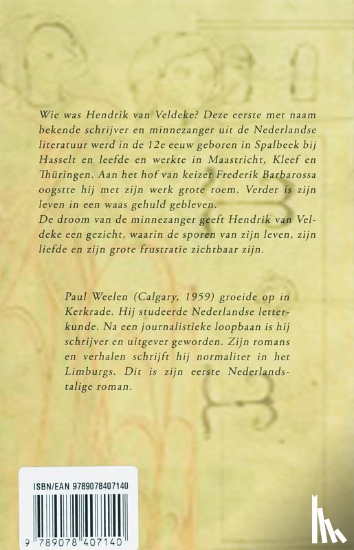 Weelen, Paul - De droom van de minnezanger