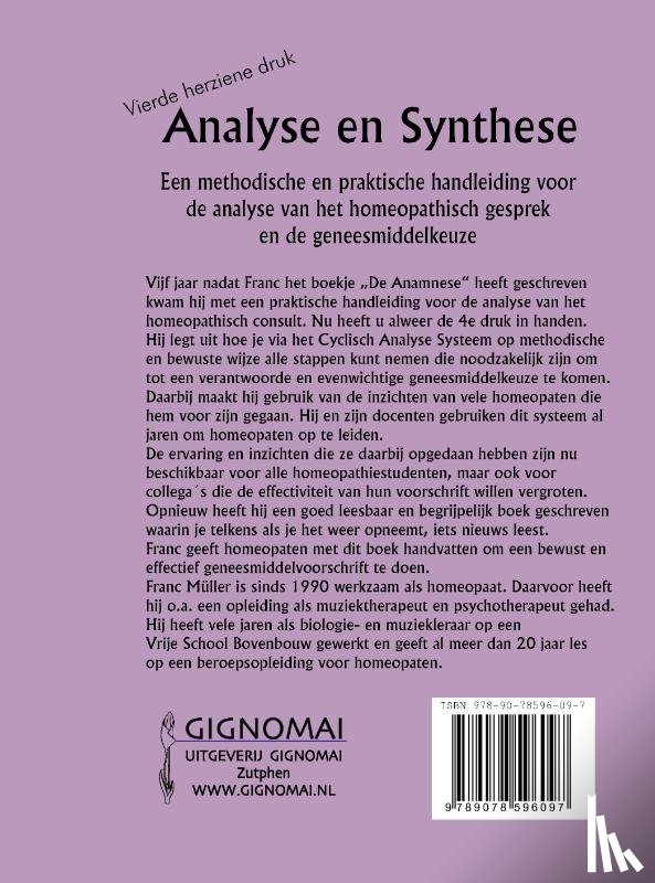 Müller, Franc - Analyse en Synthese