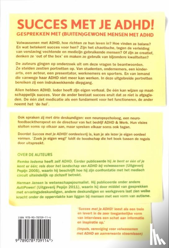 Iedema, Remko, Jansen, Herman - Succes met je ADHD!