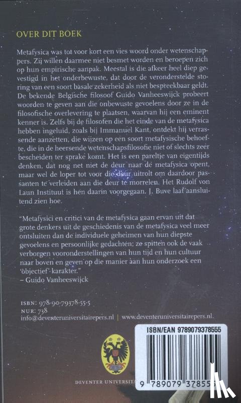 Vanheeswijck, Guido, Buve, Jeroen, Buve, Sybrand - Over de metafysische behoefte in de mens