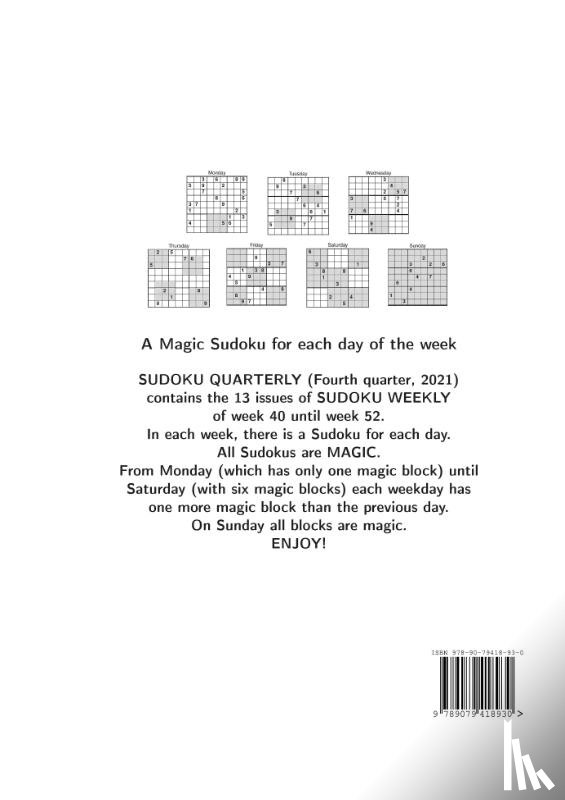 Adèr, Herman - Sudoku quarterly