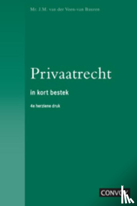 Veen, J.M. van der - Veen-Privaatrecht in Kort Bestek
