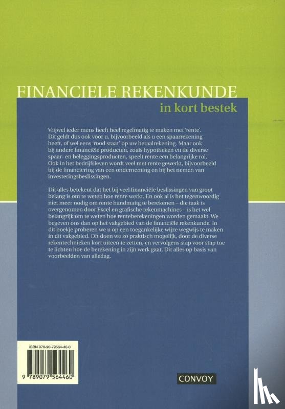 Liethof, Rafael, Boogaart, Jacco van den - Financiele Rekenkunde