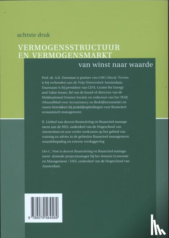 Dorsman, A.B., Liethof, R., Post, C. - Vermogensstructuur en vermogensmarkt