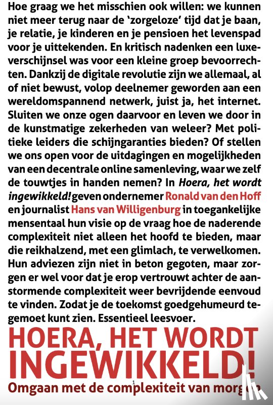 Hoff, Ronald van den, Wilgenburg, Hans van - Hoera, het wordt ingewikkeld