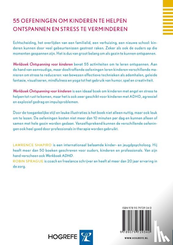 Shapiro, Lawrence, Sprague, Robin - Werkboek Ontspanning voor kinderen
