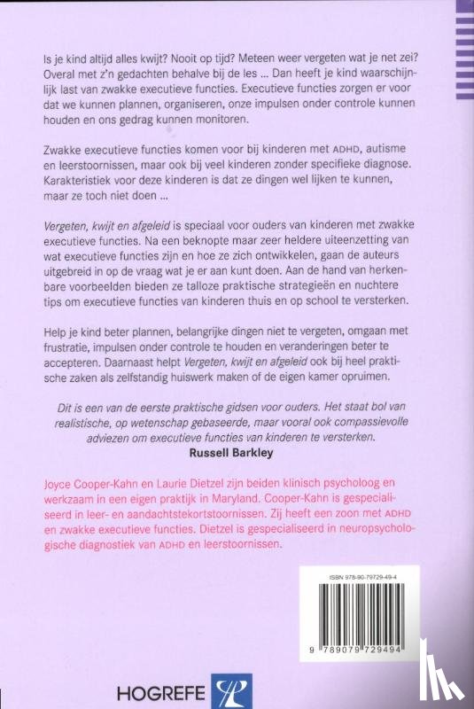 Cooper-Kahn, Joyce, Dietzel, Laurie - Vergeten, kwijt en afgeleid