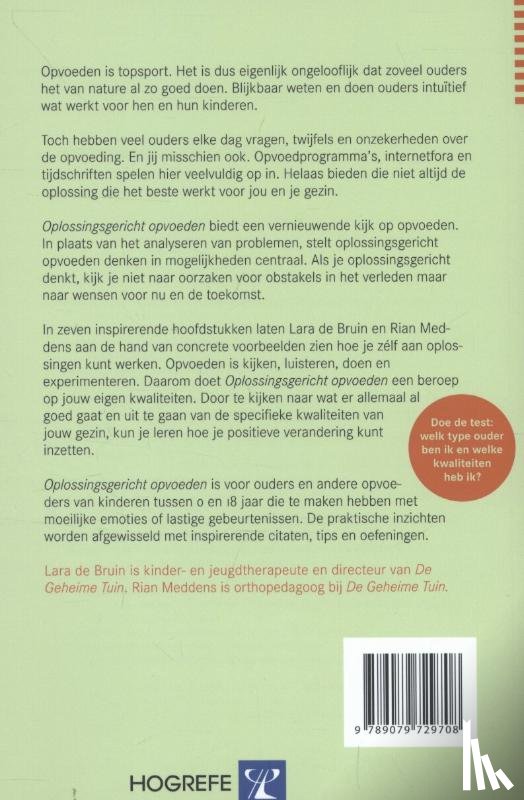 Bruin, Lara de, Meddens, Rian - Oplossingsgericht opvoeden