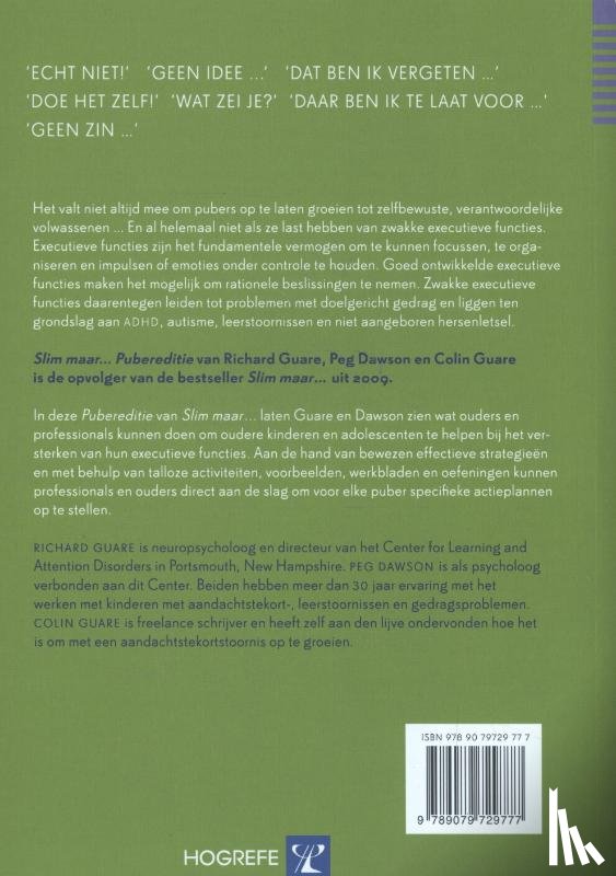Dawson, Peg, Guare, Richard, Guare, Colin - Slim maar...