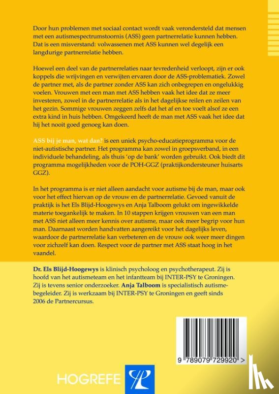 Blijd-Hoogewys, Els, Talboom, Anja - ASS bij je man, wat dan?