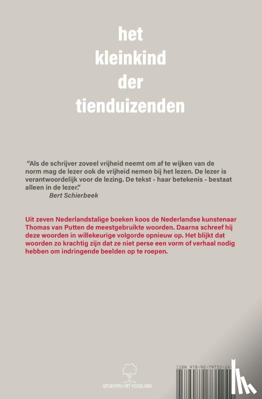 Putten, Thomas van - Het Kleinkind der Tienduizenden