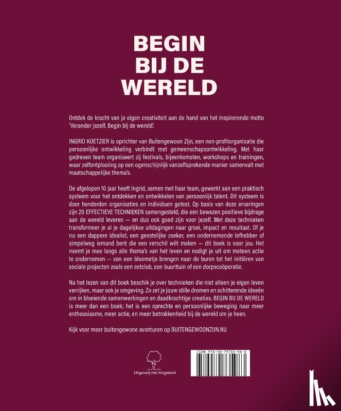 Koetzier, Ingrid - Begin bij de wereld