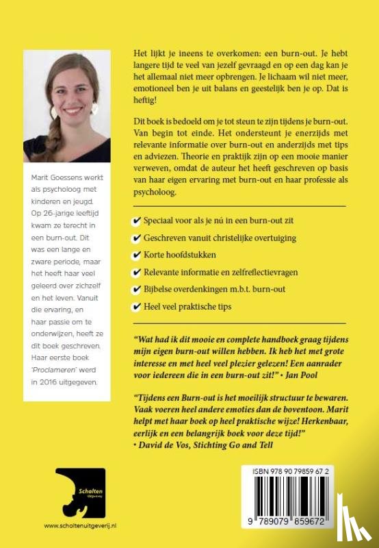 Goessens, Marit - Handboek bij burn-out