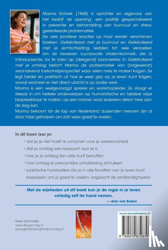 Schriek, Marina - Gefeliciteerd met je ontslag