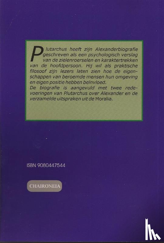 Plutarchus - Alexander