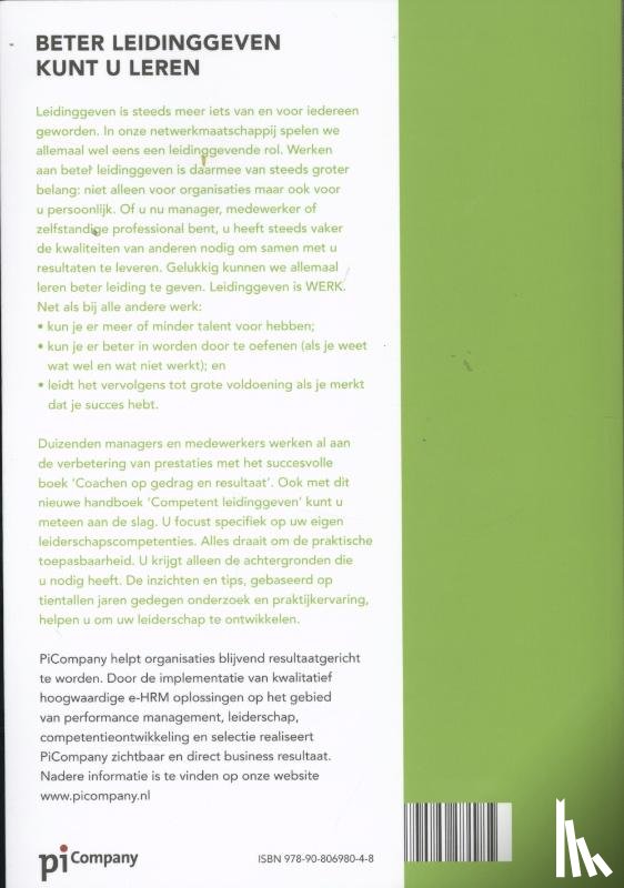 Smid, Nico - Competent leidinggeven