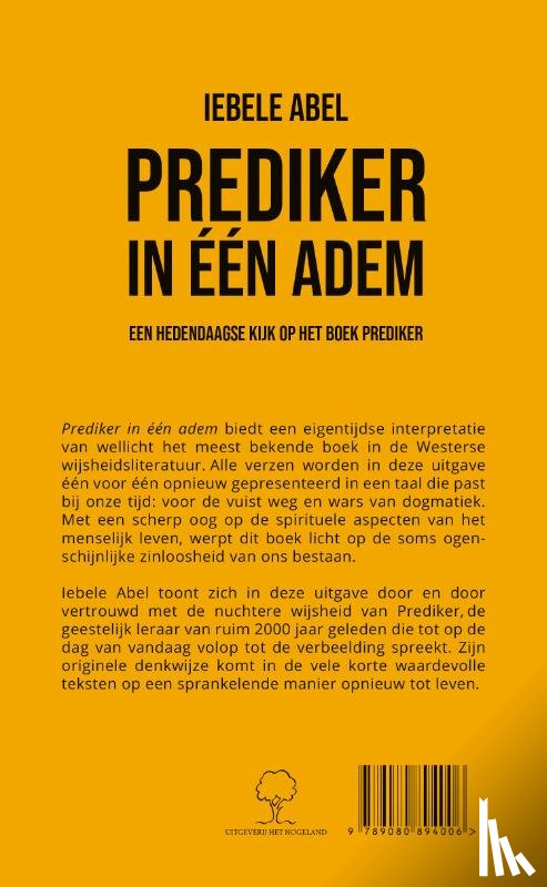 Abel, Iebele - Prediker in een adem