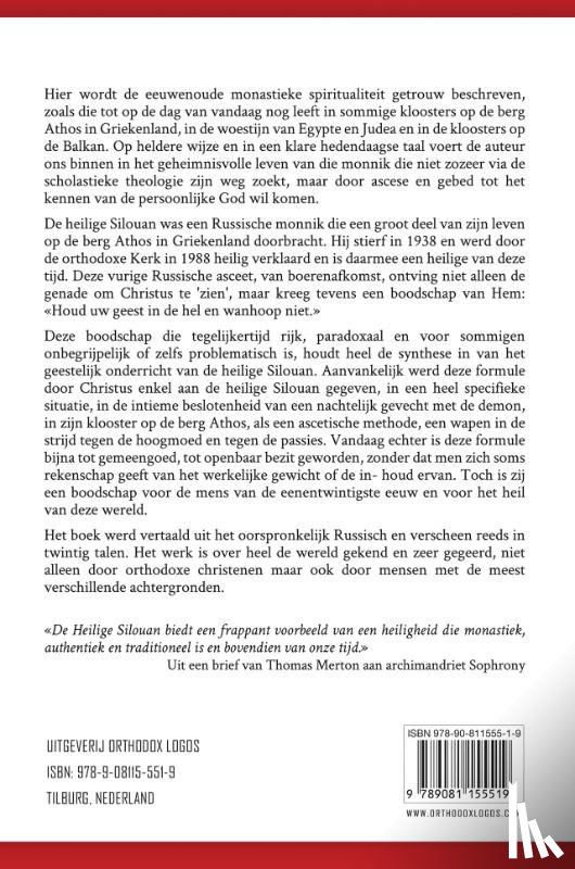 Sophrony, A. - De Heilige Silouan de Athoniet