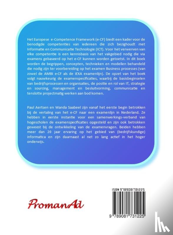 Aertsen, Paul, Saabeel, Wanda - e-CF basisboek Business Processes