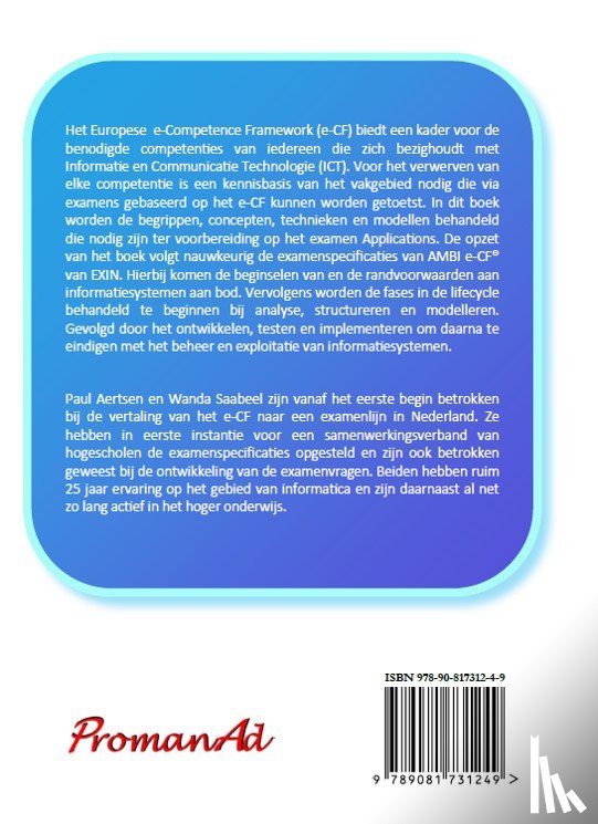 Aertsen, Paul, Saabeel, Wanda - e-CF basisboek Applications