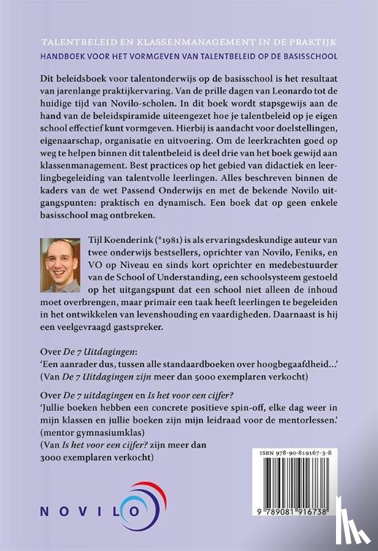 Koenderink, Tijl - Talentbeleid & klassenmanagement in de praktijk